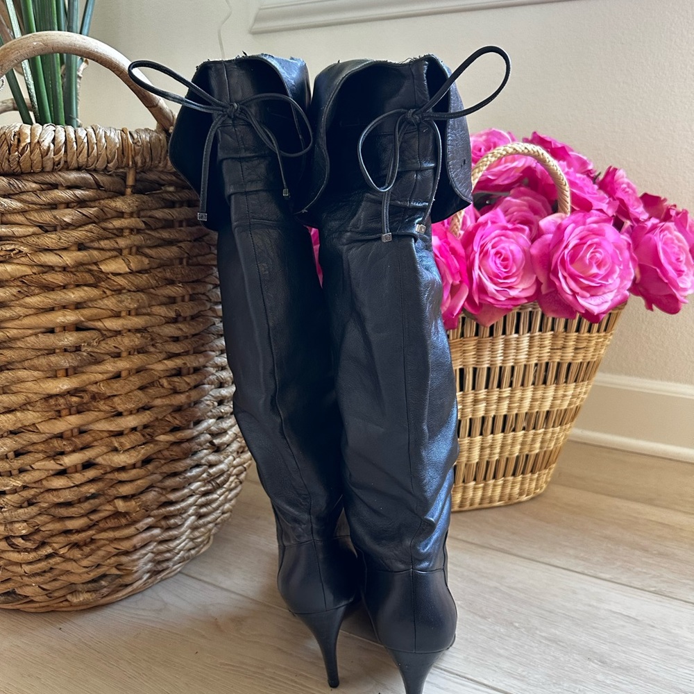 Black slouch boots GUESS size 9 - Picture 8 of 15